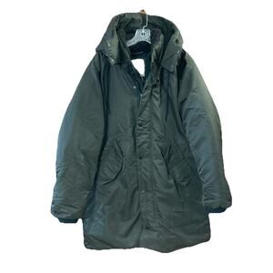 Abercrombie & Fitch Ultra Parka Coat Mens Sz L Nylon Puffer Water Wind Resistant